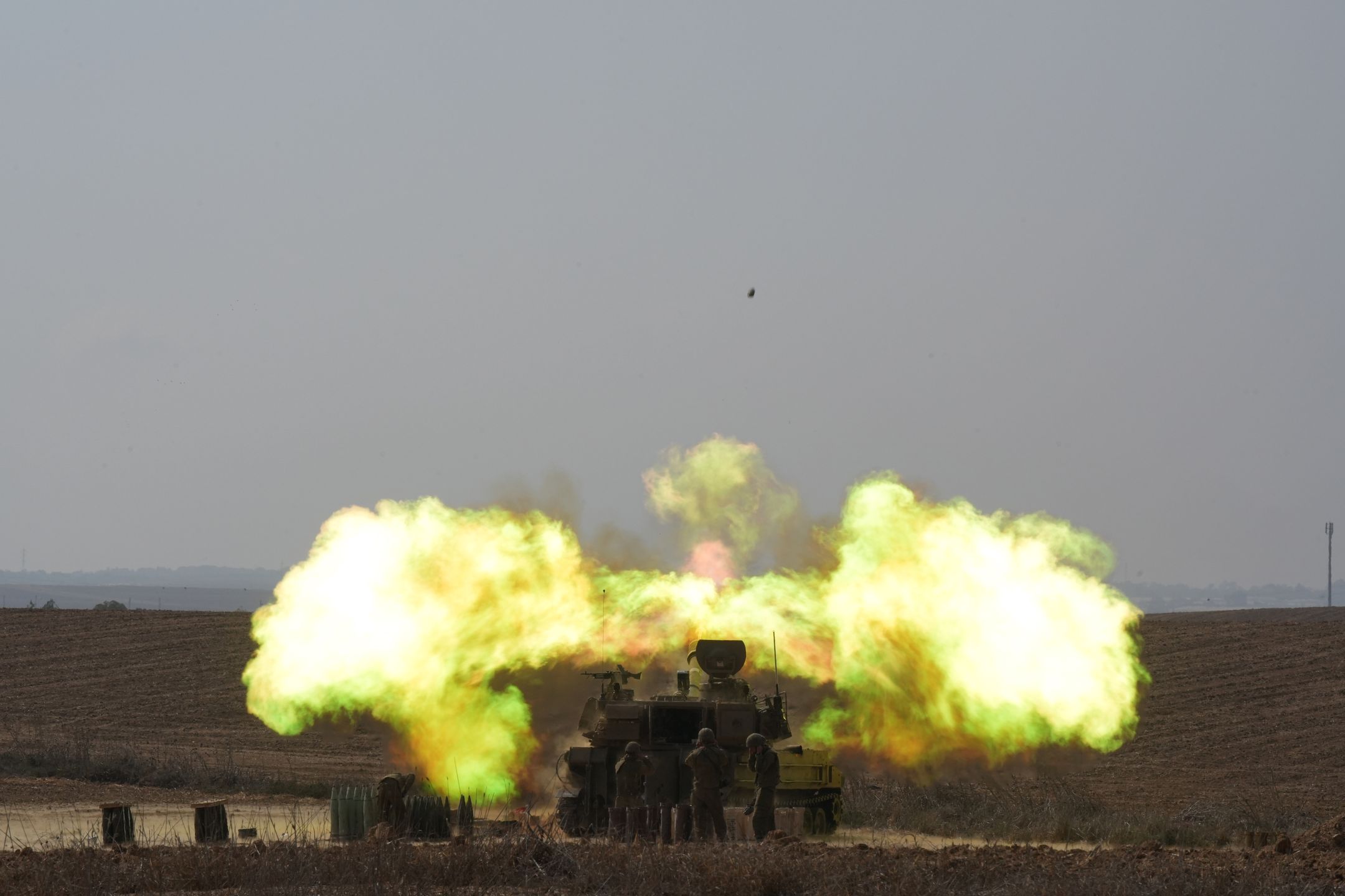 Air-raid sirens. Great panic in Israel