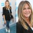 Uśmiechnięta Aniston z ortezą nadgarstka