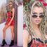 Coachella 2019: Stella Maxwell rozchyla usta i eksponuje szczupłe nogi