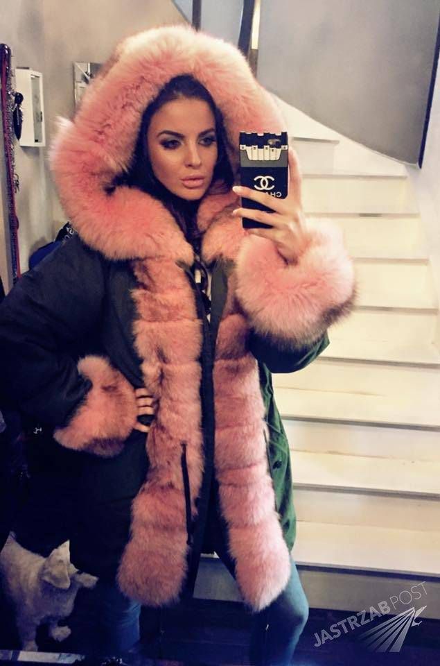 Justyna Pawlicka w naturalnych futrach