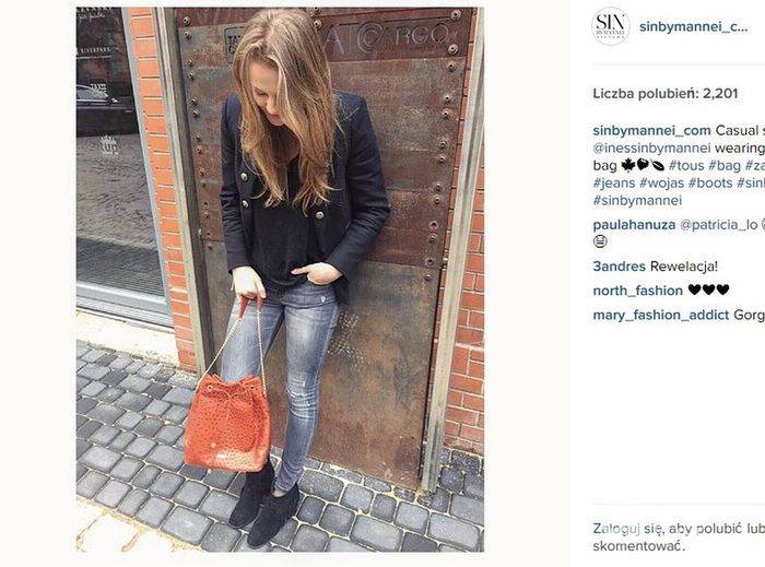 Ines Mannei w botkach z frędzlami (fot. Instagram)
