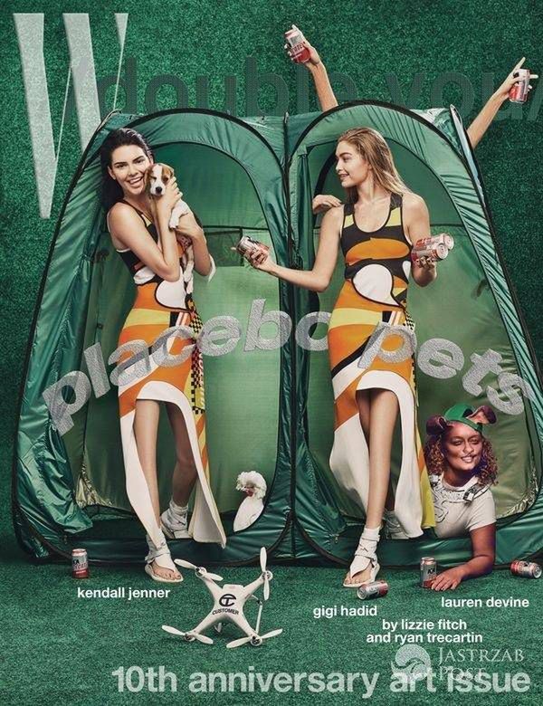 Wpadka z Photoshopem - Gigi Hadid i Kendall Jenner na okładce W