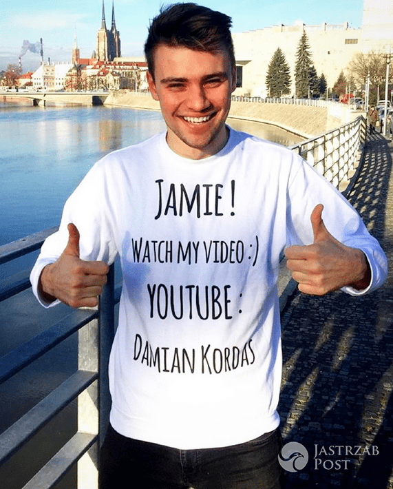 Damian Kordas nagra wideo z Jamie Olivierem - Instagram