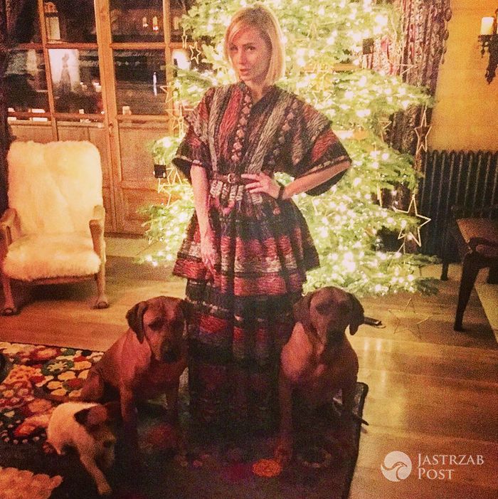 Agnieszka Woźniak-Starak zabrała swoje psy na święta - Instagram