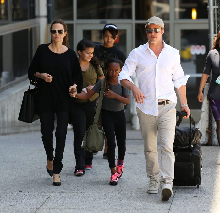 Angelina Jolie i Brad Pitt z córką Zaharą
