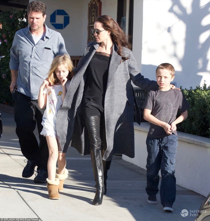 Angelina Jolie na zakupach z dziećmi