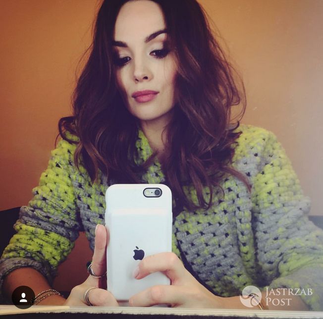 Paulina Krupińska na planie programu Mali Giganci - Instagram