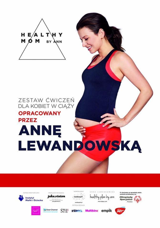 Anna Lewandowska w ciąży promuje DVD z ćwiczeniami