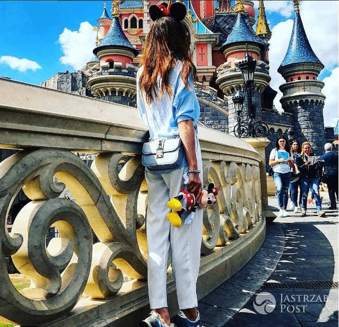 Anna Wendzikowska z córką w Disneylandzie