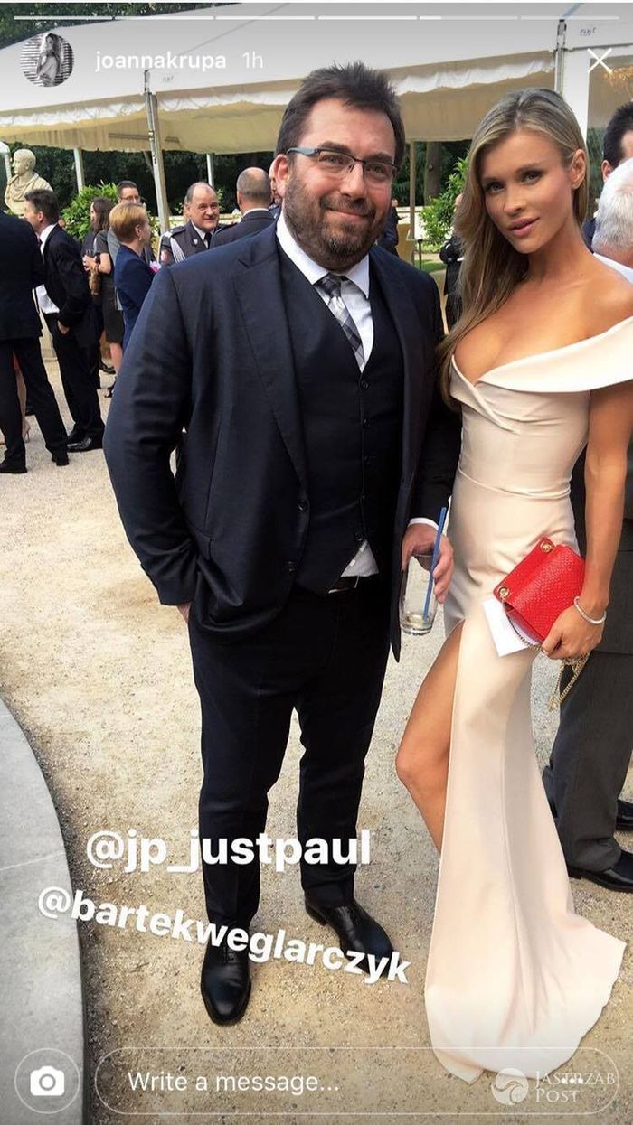 Joanna Krupa z Bartoszem Węglarczykiem na spotkaniu z Kate i Williamem
