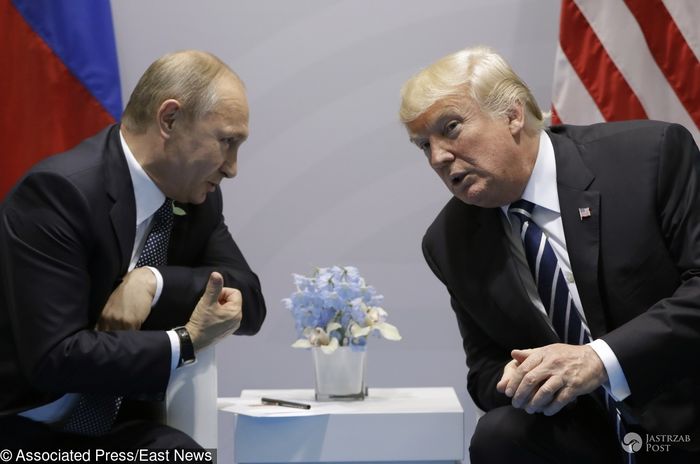 Donald Trump i Władimir Putin na spotkaniu w Hamburgu