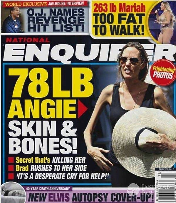 Wychudzona Angelina Jolie na okładce 