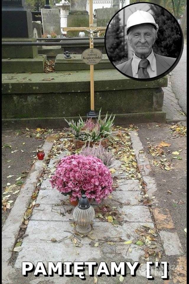 Andrzej Kopiczyński ma zdewastowany grób