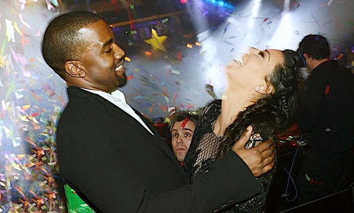 Sylwester 2017 Kim Kardashian i Kanye Westa