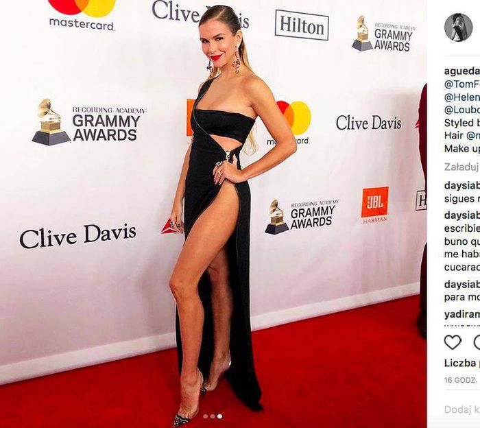 Agueda Lopezi i Luis Fonsi na Pre-Grammy 2018