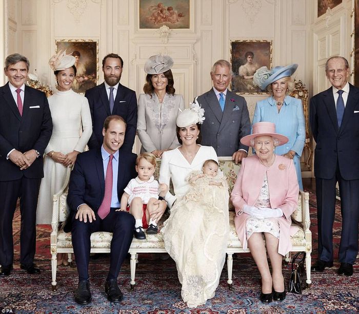 Portret brytyjskiej rodziny królewskiej
