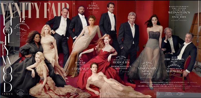 Vanity Fair, marzec 2018 - 12 największych gwiazd Hollywood we wspólnej sesji zdjęciowej