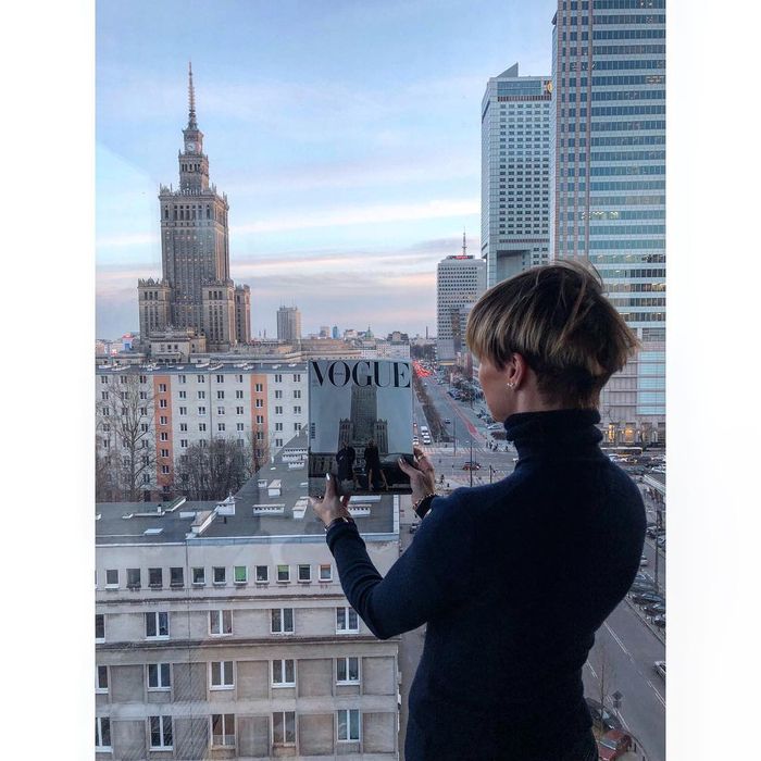 Kasia Sokołowska z okładką Vogue Polska
