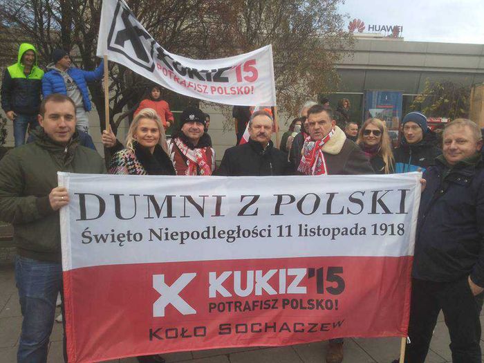 Michał Andrzejewski z Kukiz'15 nie żyje (pierwszy z lewej)