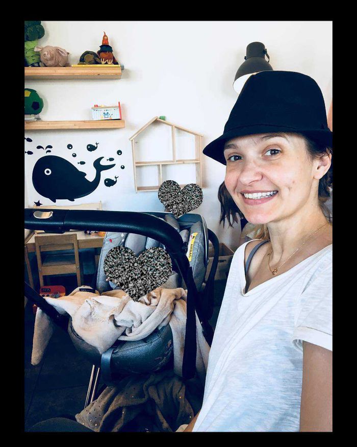 Joanna Koroniewska bez makijażu z córką