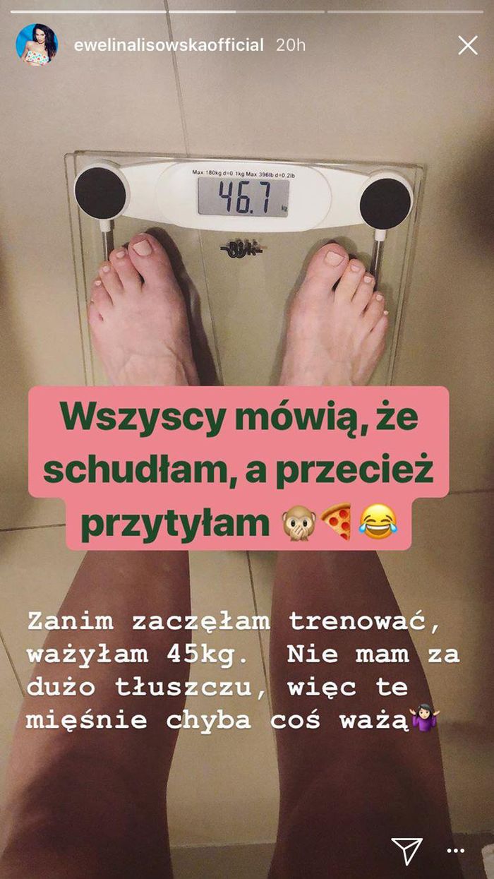 Ewelina Lisowska pokazała ile waży