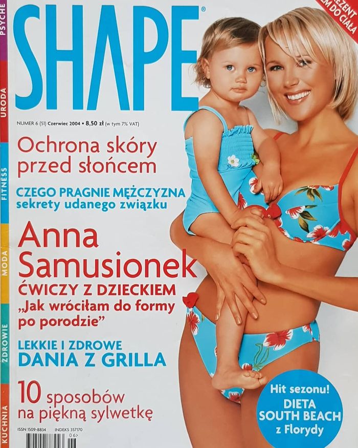 Anna Samusionek z córką Angeliką na okładce SHAPE
