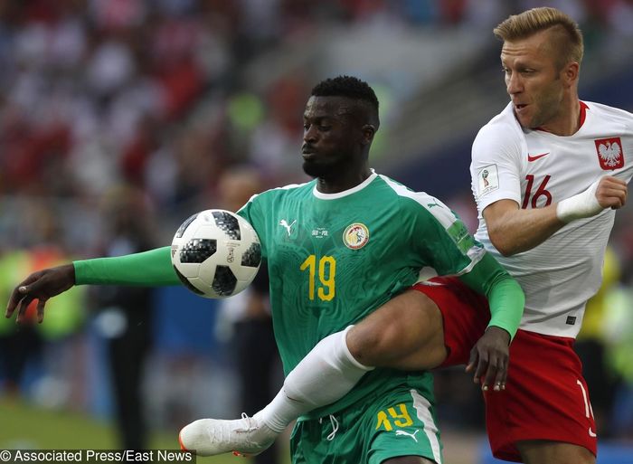 Mecz Polska-Senegal, Mundial 2018, na zdj. Kuba Błaszczykowski i Mbaye Niang