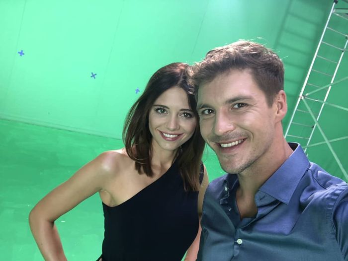 Adriana Kalska i Mikołaj Roznerski na planie nowej czołówki M jak miłość