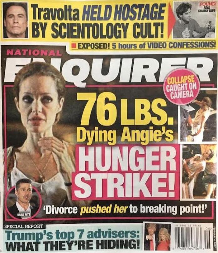 Angelina Jolie umiera – okładka National Enquirer