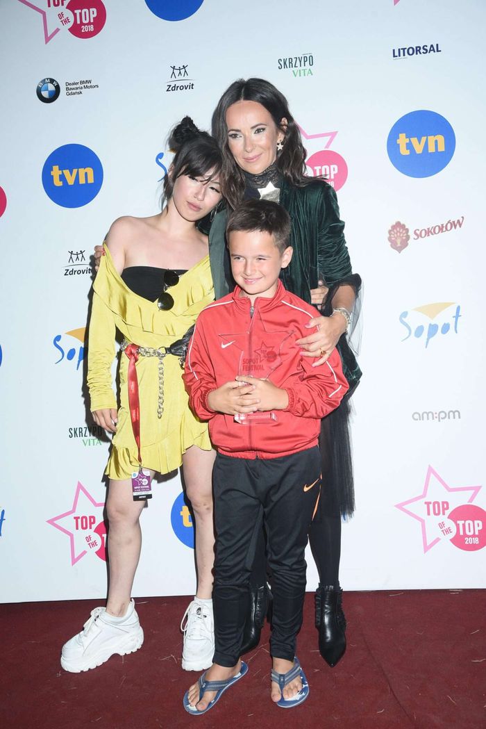 Kasia Kowalska z dziećmi, córką Olą i synem Ignacym – Top of the Top 2018 Sopot Festival