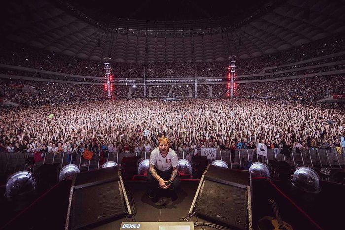 Ed Sheeran w Warszawie – zdjęcie po koncercie