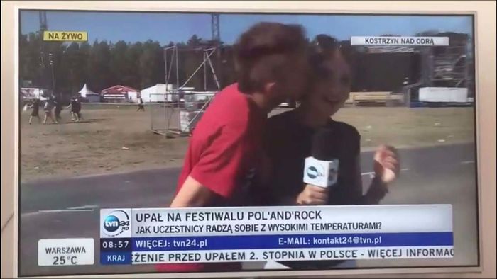 Dziennikarka TVN - Małgorzata Mielcarek molestowana seksualnie na wizji?  