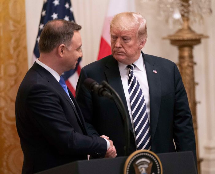 Andrzej Duda i Donald Trump w Białym Domu