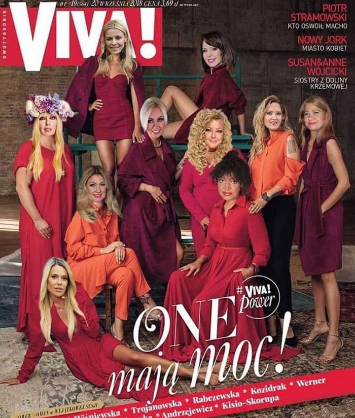 Viva! (Gosia Andrzejewicz, Magda Gessler, Izabela Trojanowska, Doda, Mandaryna, Teresa Werner, Maryla Rodowicz, Beata Kozidrak, Izabela Kisio-Skorupa i nieco zapomniana Aldona Orłowska) – fotomontaż