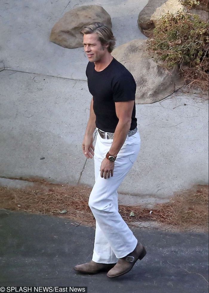 Brad Pitt na planie filmu Quentina Tarantino 