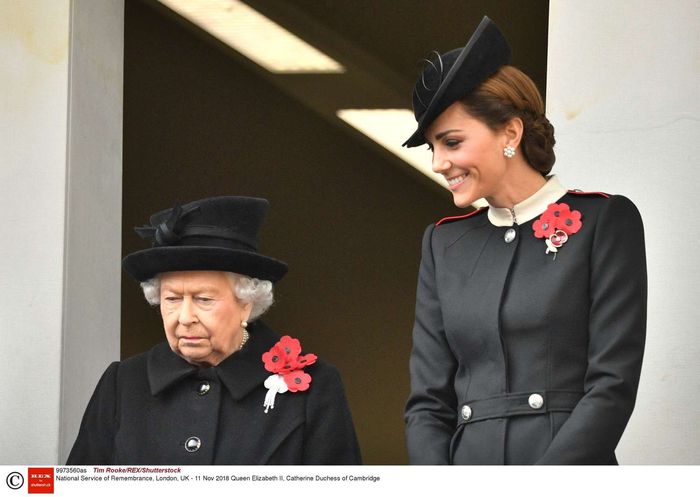 Królowa Elżbieta II i księżna Kate - obchody Dnia Pamięci w Wielkiej Brytanii