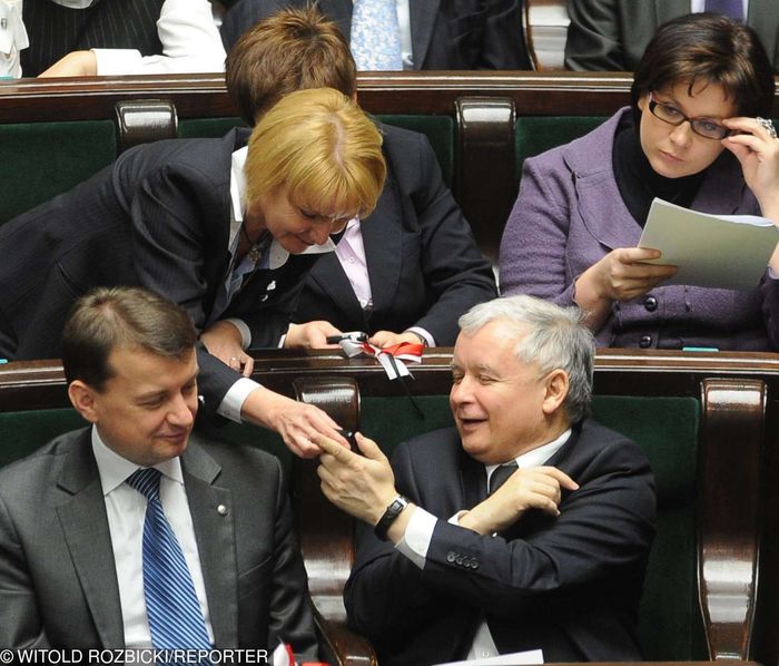 Jarosław Kaczyński i Jolanta Szczypińska dogadywali się bez słów