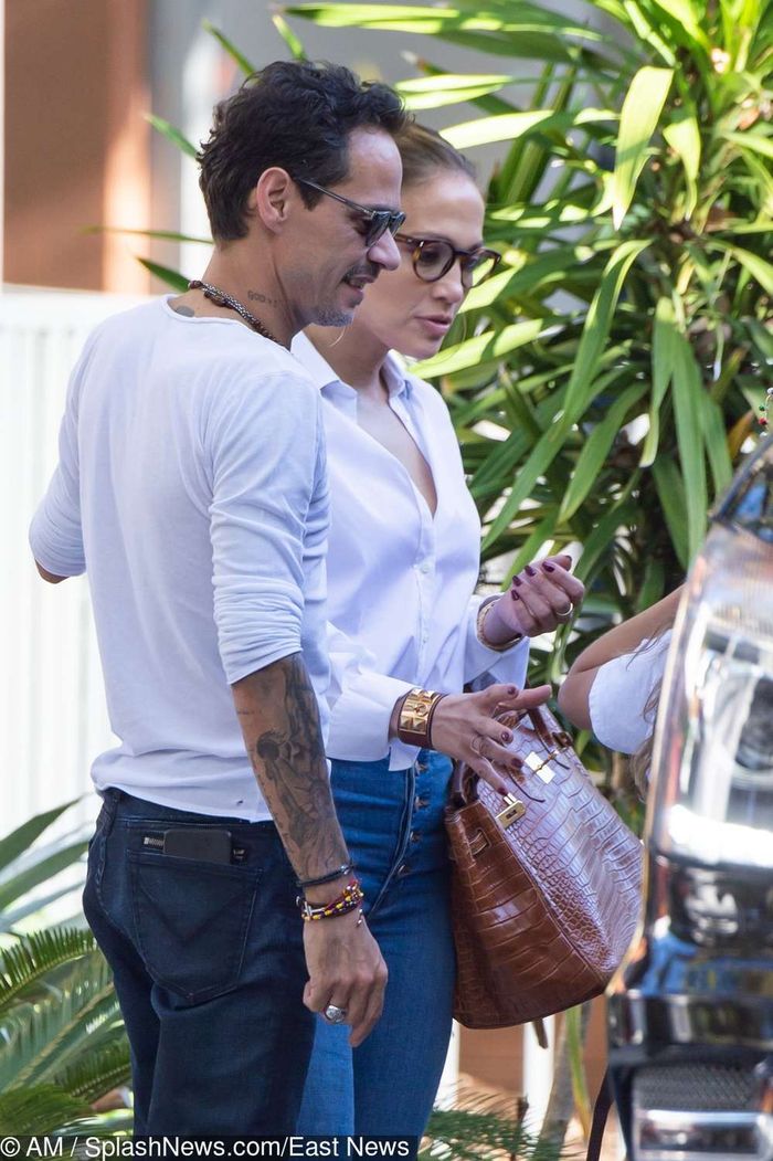Jennifer Lopez i Marc Anthony przyłapani na czułych pocałunkach