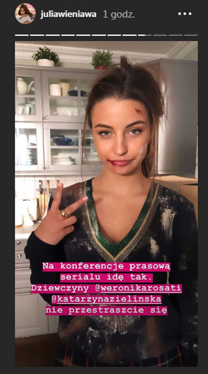 Zmasakrowana twarz Julii Wieniawy