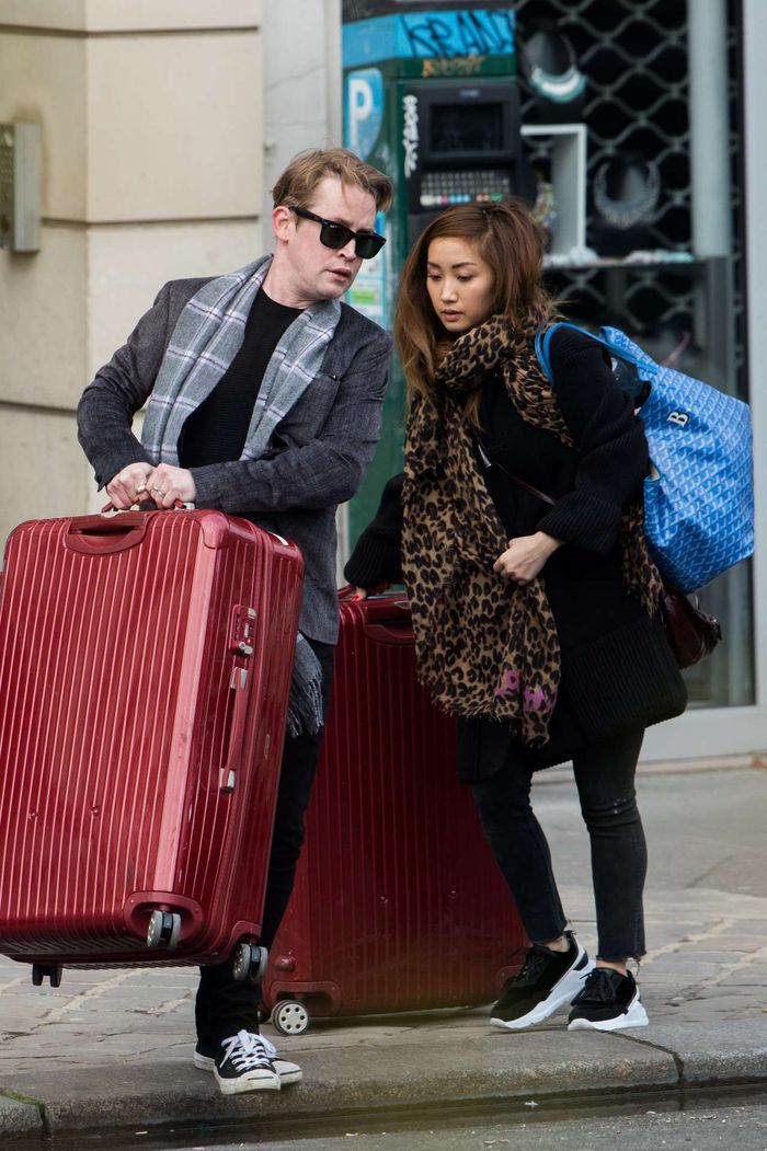 Macaulay Culkin i jego dziewczyna Brenda Song w Paryżu