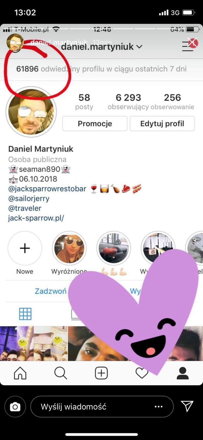  Daniel Martyniuk chwali sie swoim zasięgiem na Instagramie