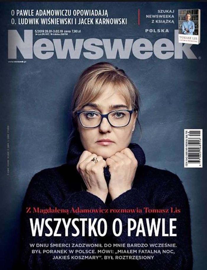 Magdalena Adamowicz na okładce Newsweeka