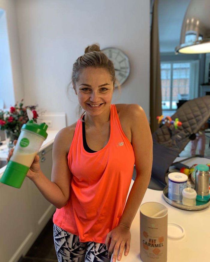 Małgorzata Socha po treningu jak młody bóg