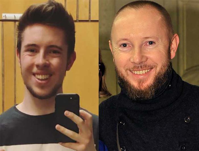 Jan Dąbrówka z brodą i Michał Dąbrówka