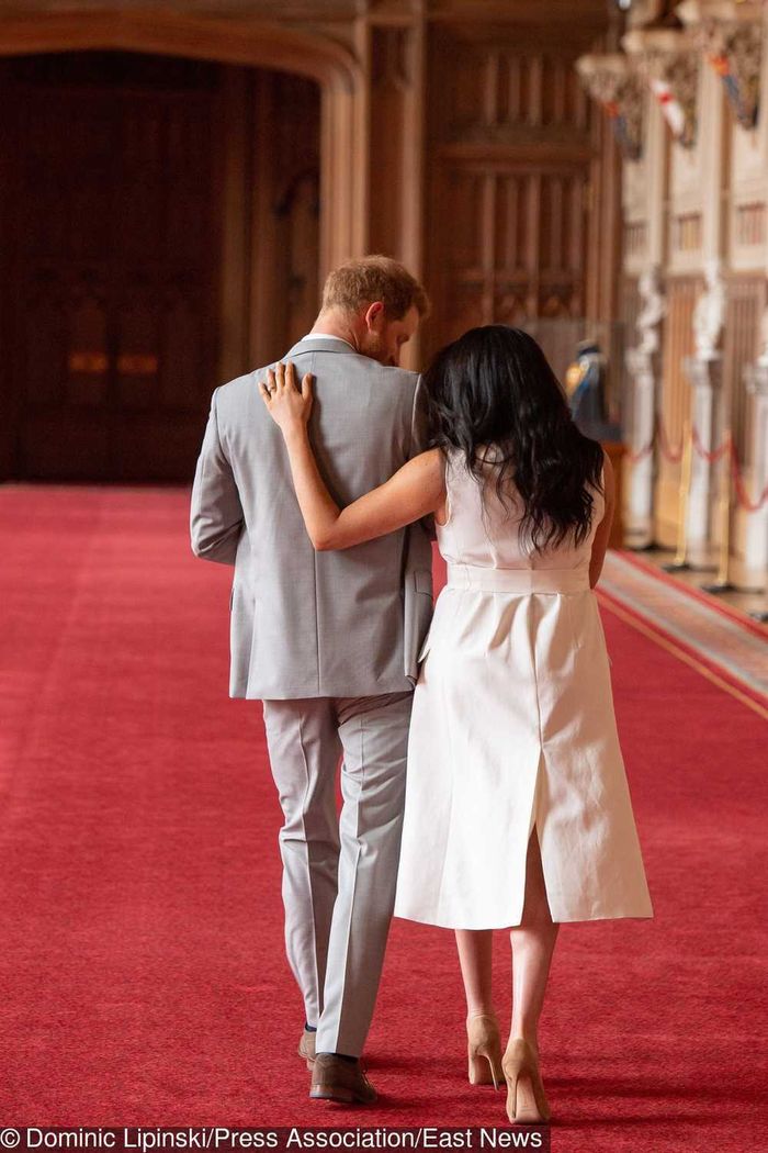 Meghan Markle z księciem Harrym i synem