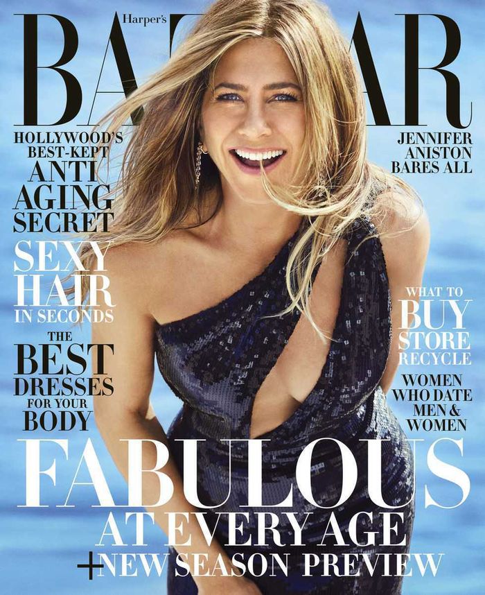 Jennifer Aniston na okładce Harper's Bazaar, czerwiec 2019