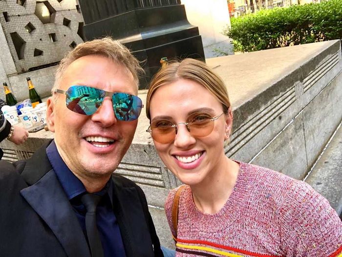 Krzysztof Gojdź i Scarlett Johansson razem na imprezie w Miami