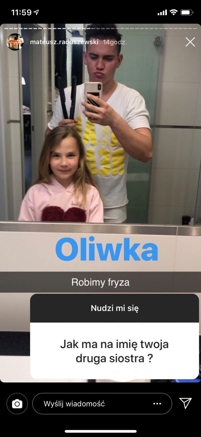 Mateusz Raduszewski pokazał drugą siostrę na Instagramie