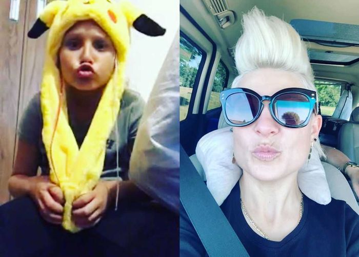 Magda Narożna z córką Gabrielą Narożną - Instagram
