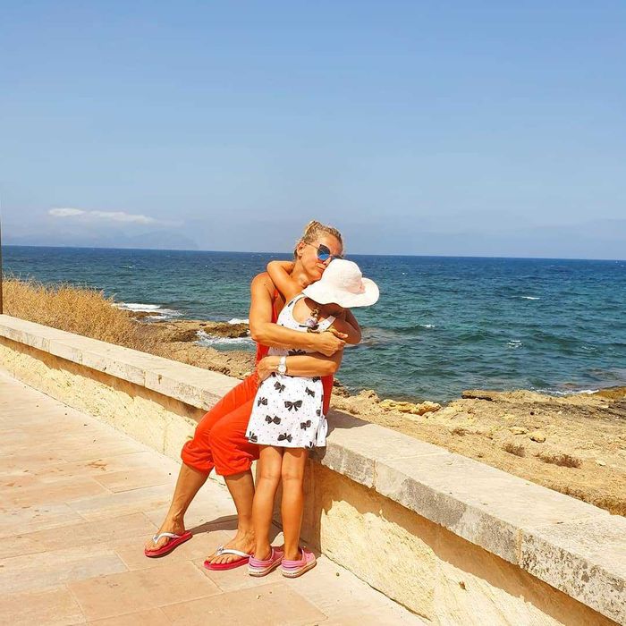 Joanna Liszowska z córką na wakacjach
